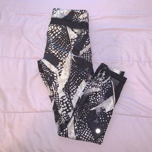 Black White and Gray Lululemon Leggings